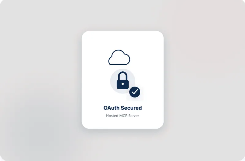 An OAuth-secured hosted MCP server